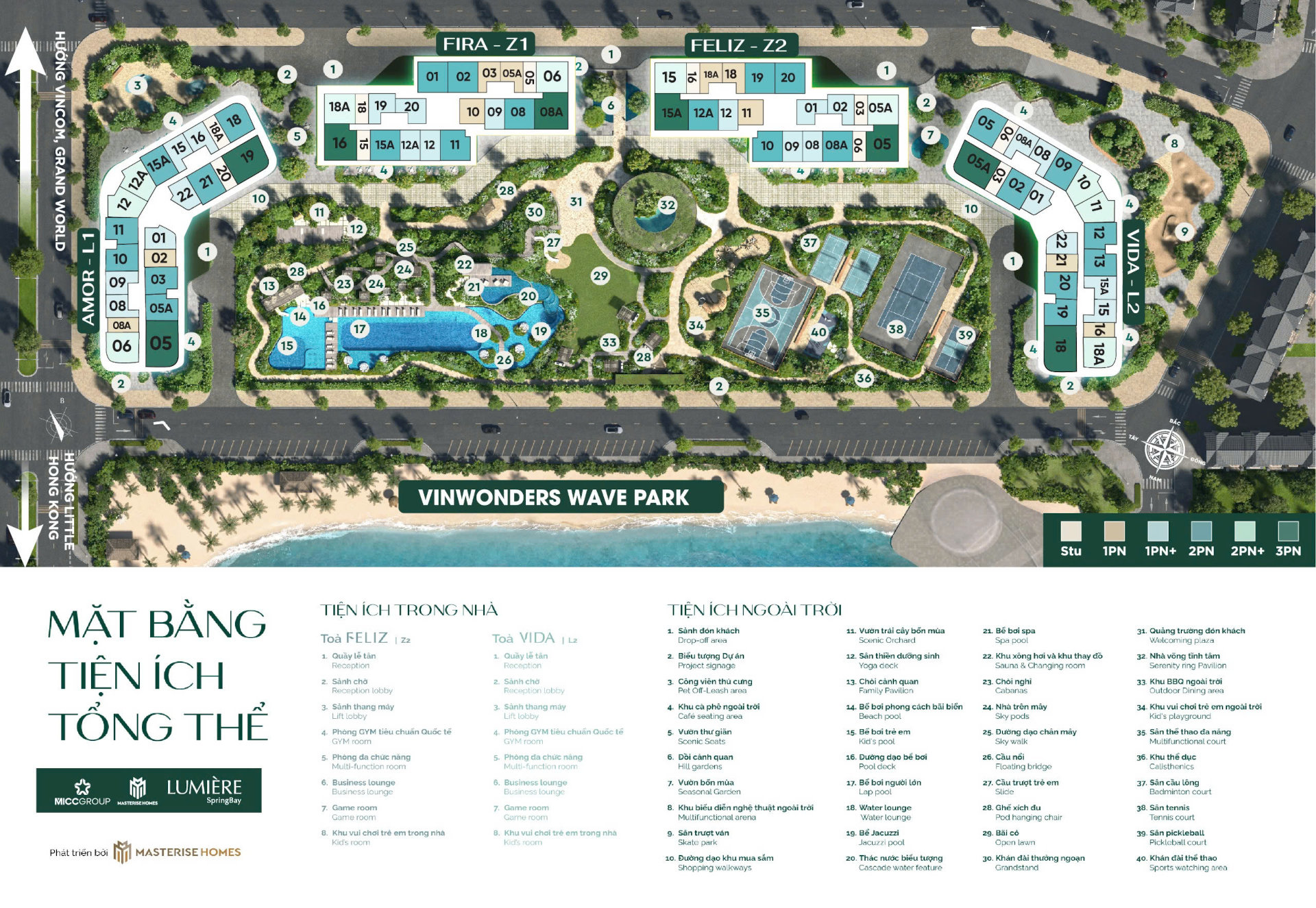 Mặt bằng tổng thể Lumiere SpringBay