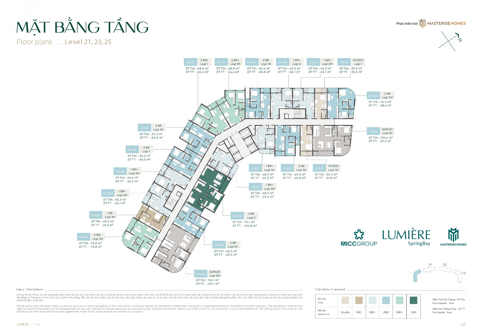 Mat bang toa Amor L1 Tang 21-23-25