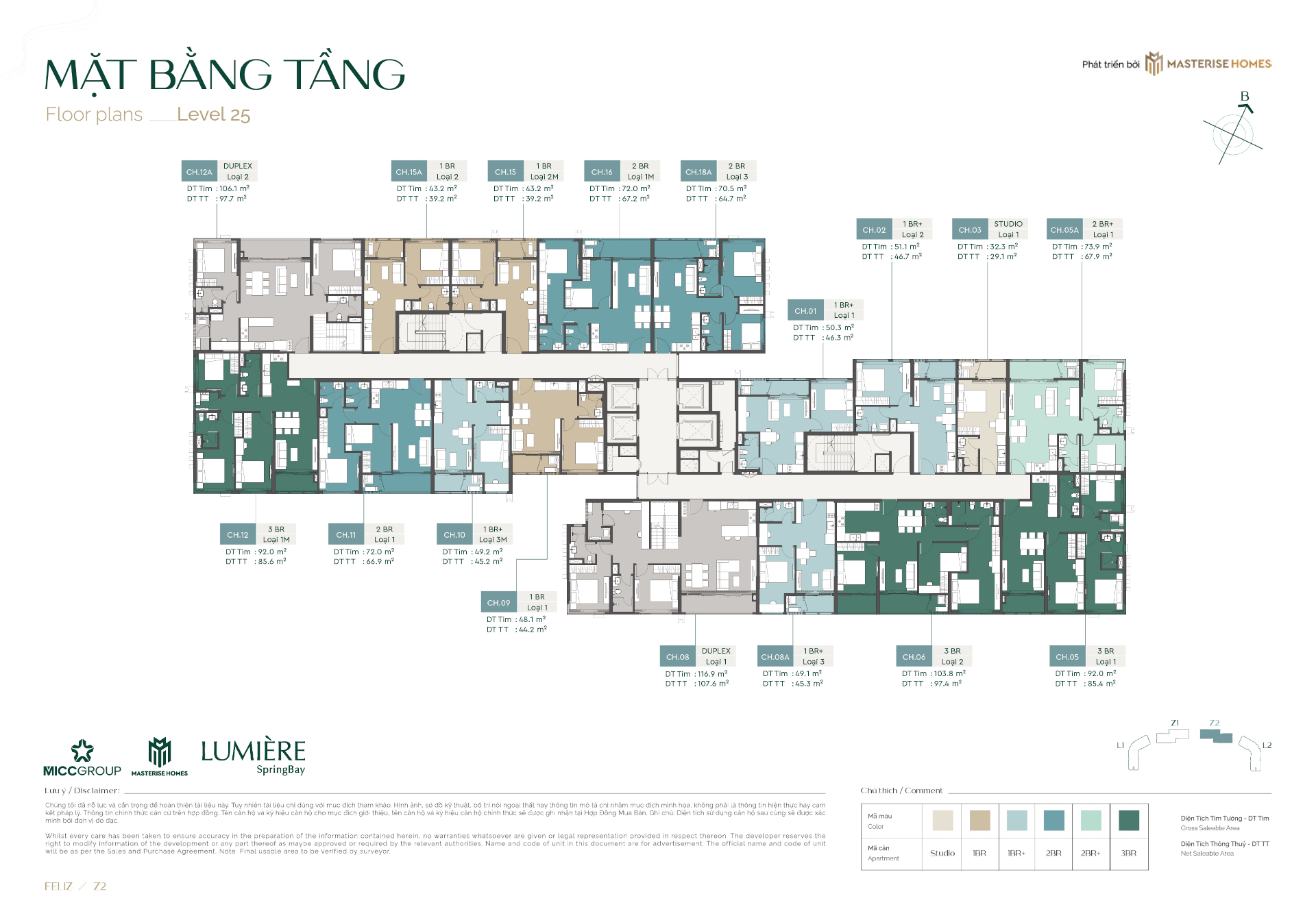 Mat bang toa Feliz Z2 Tang 25