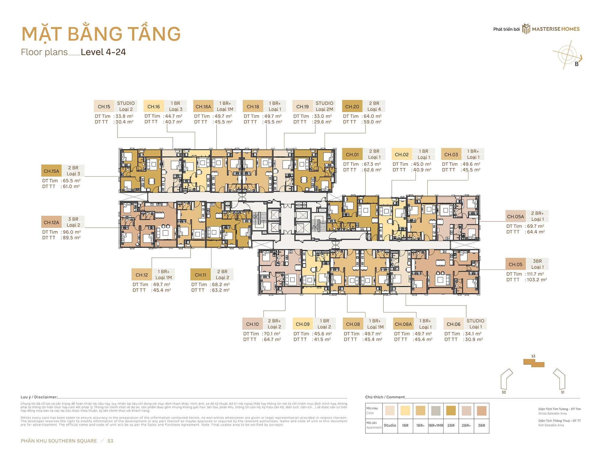 Mặt bằng tòa S3